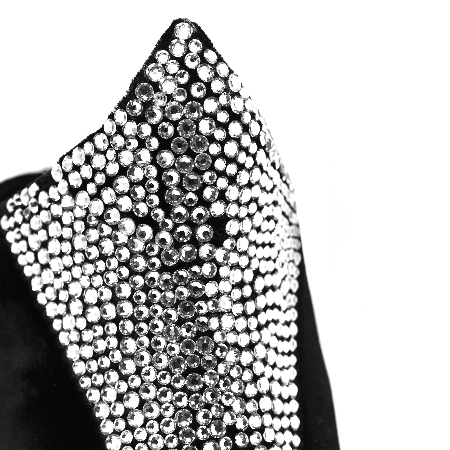 Saint Laurent Velluto Master Crystal Embellished Blaze 45 La Strass Ankle Boots 40 Black 8 of 8