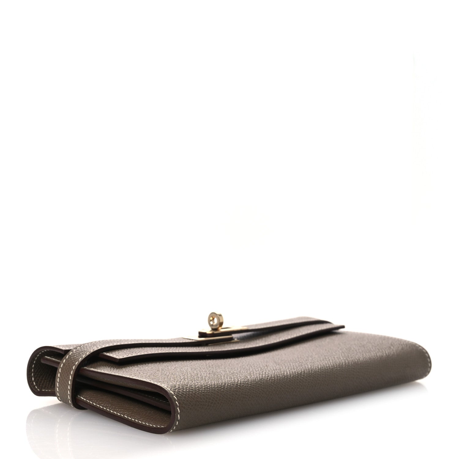 Hermes Epsom Kelly Longue Wallet Etoupe 4 of 10