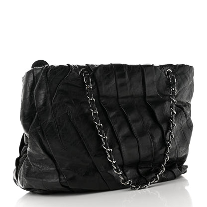 Chanel Glazed Calfskin Large Twisted Tote Black 3 of 10