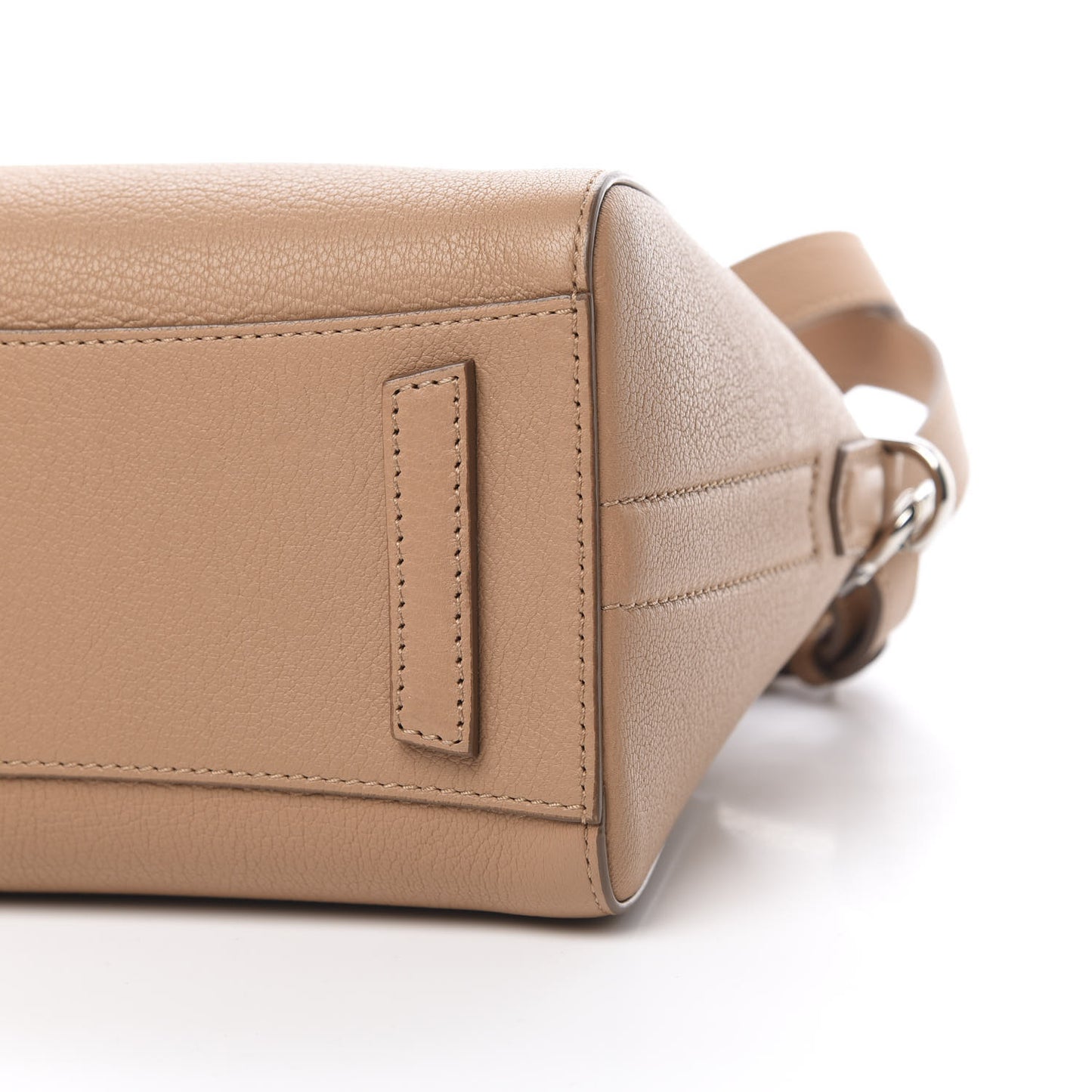 Sugar Goatskin Mini Antigona Medium Beige