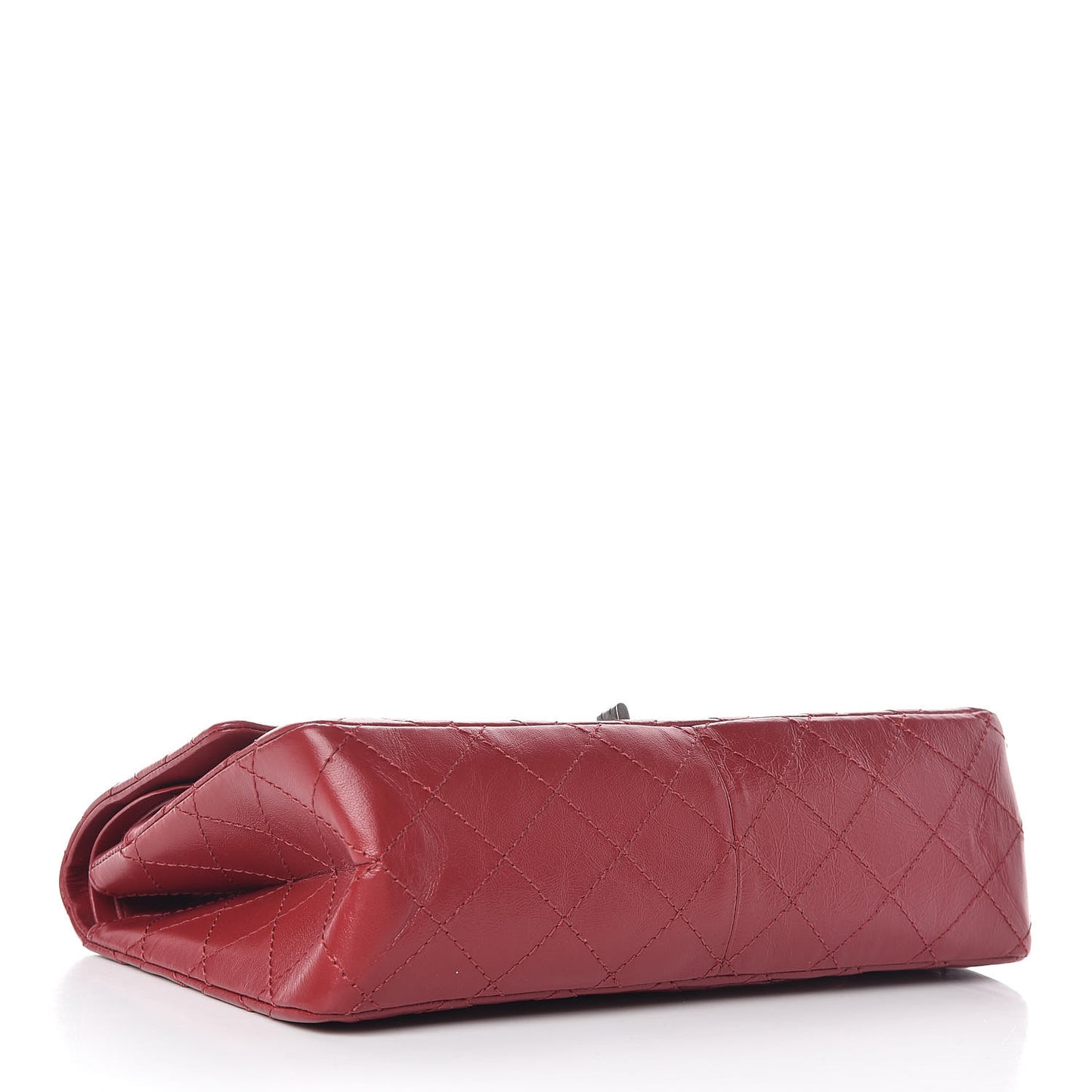 Aged Calfskin Quilted 2.55 Reissue 226 Flap Dark Red