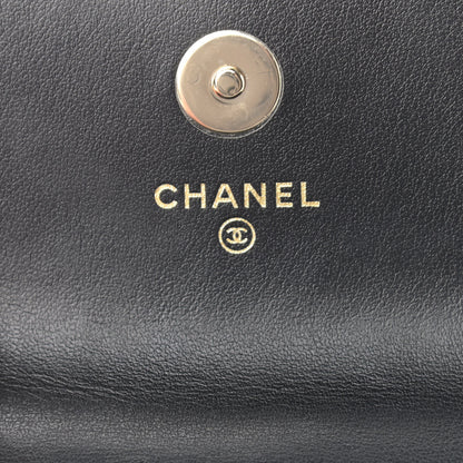 Chanel Calfskin Quilted Maxi Pearls Clutch With Chain Black 7 of 10