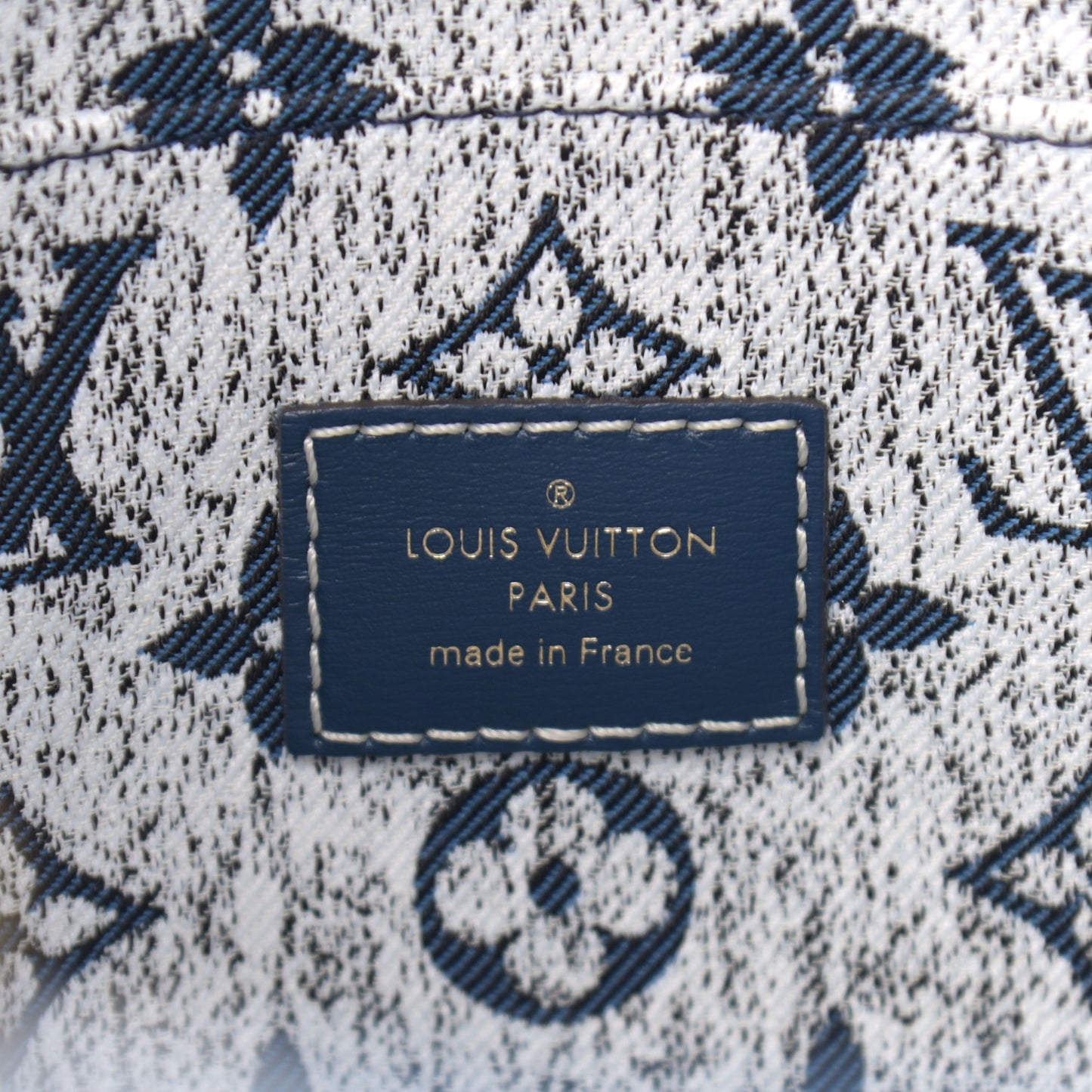 Monogram Jacquard Denim Onthego MM Bleu