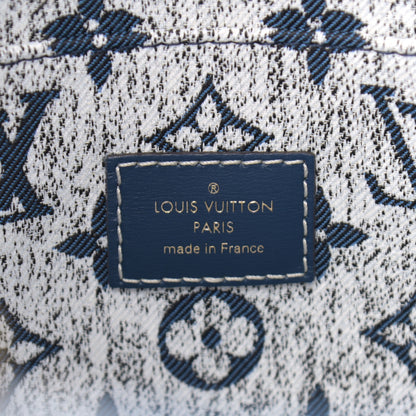 Louis Vuitton Monogram Jacquard Denim Onthego MM Bleu 6 of 9