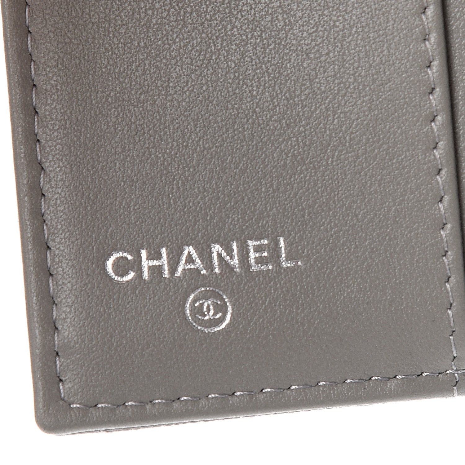 Chanel Iridescent Caviar Quilted Small Boy Flap Wallet Grey 5 of 8