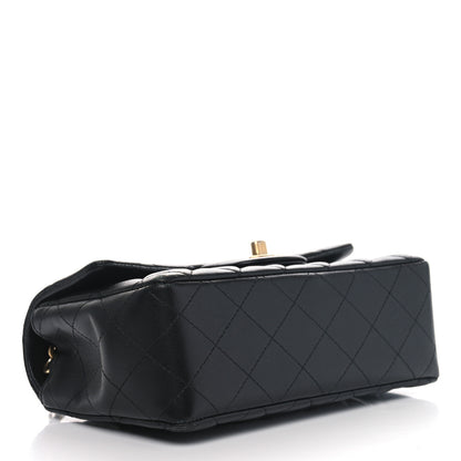 Chanel Lambskin Quilted Mini Rectangular Flap Black 4 of 13