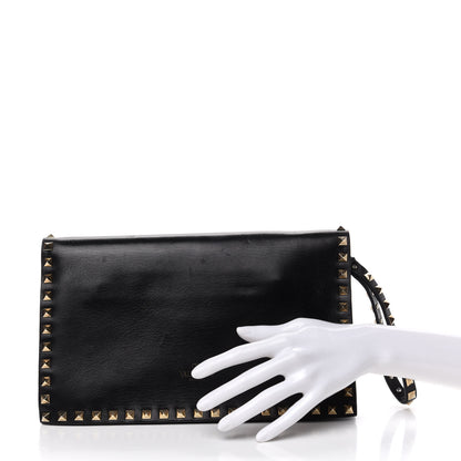 Valentino Garavani Nappa Rockstud Wristlet Clutch Black 2 of 6