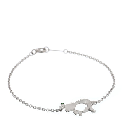 Tiffany Sterling Silver Tsavorite Save the Wild Elephant Bracelet 1 of 4