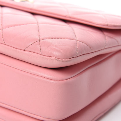 Chanel Lambskin Quilted Medium Trendy CC Flap Dual Handle Bag Pink 10 of 15