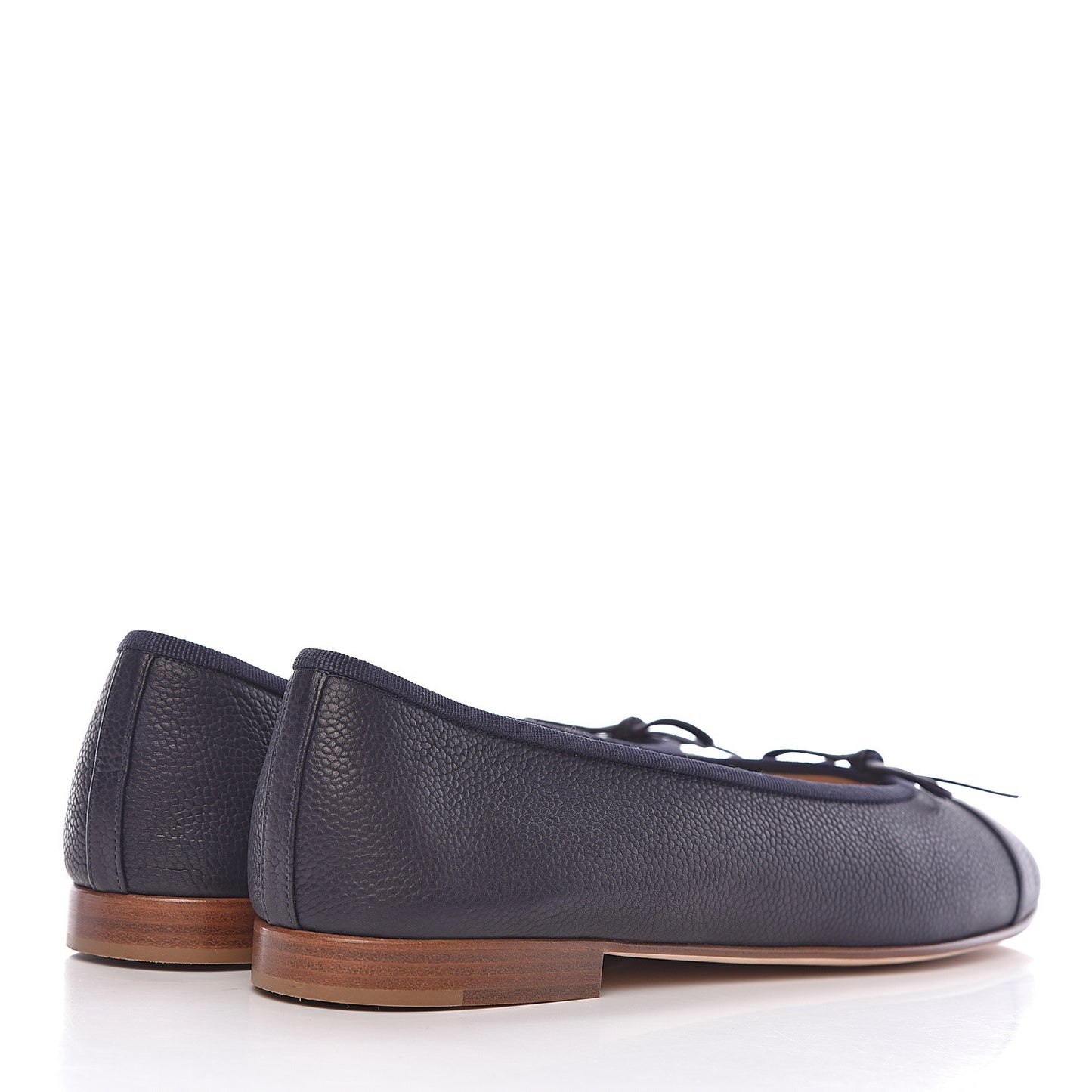 Caviar CC Cap Toe Ballerina Flats 40.5 Marine
