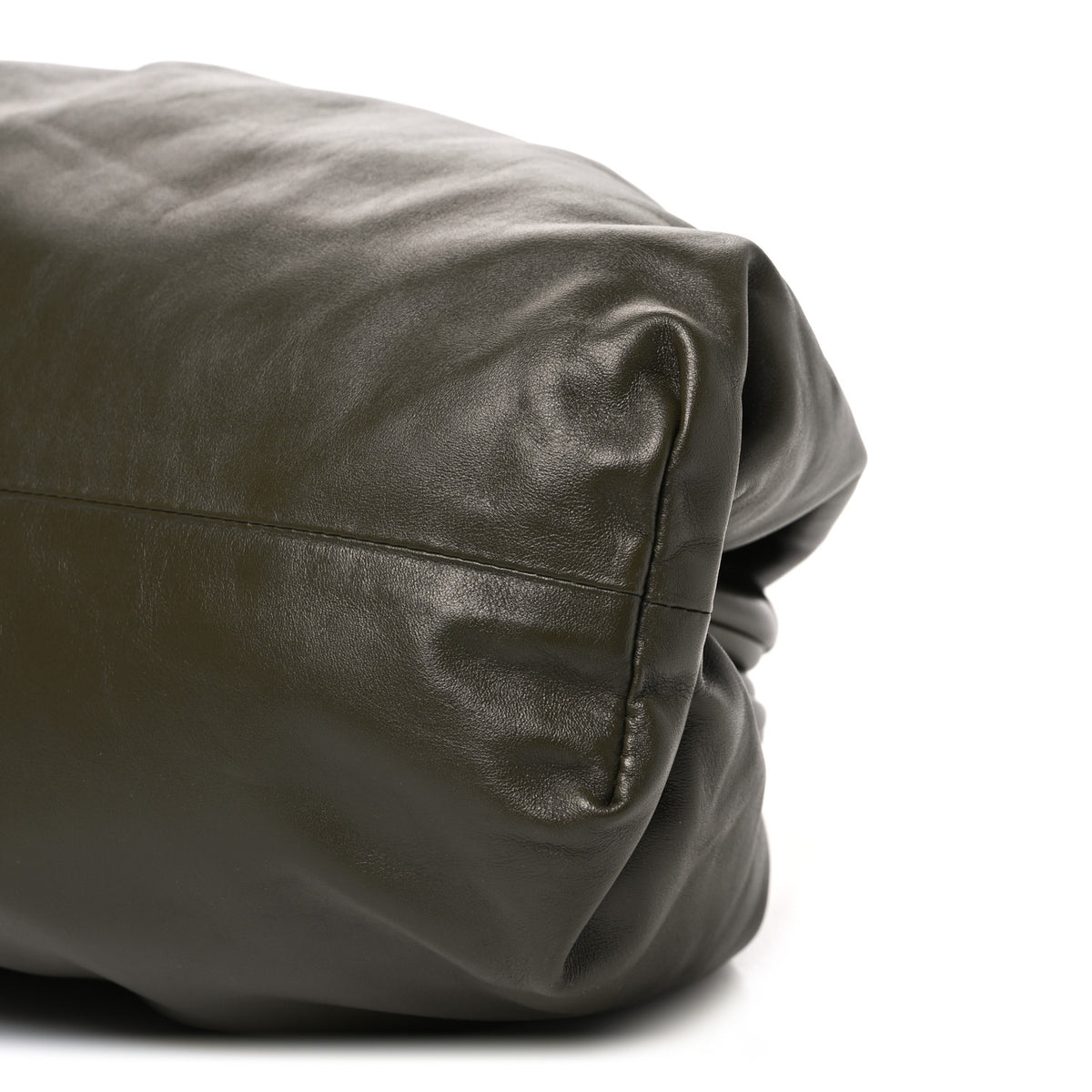 Smooth Butter Calf The Pouch Oversized Clutch Mud