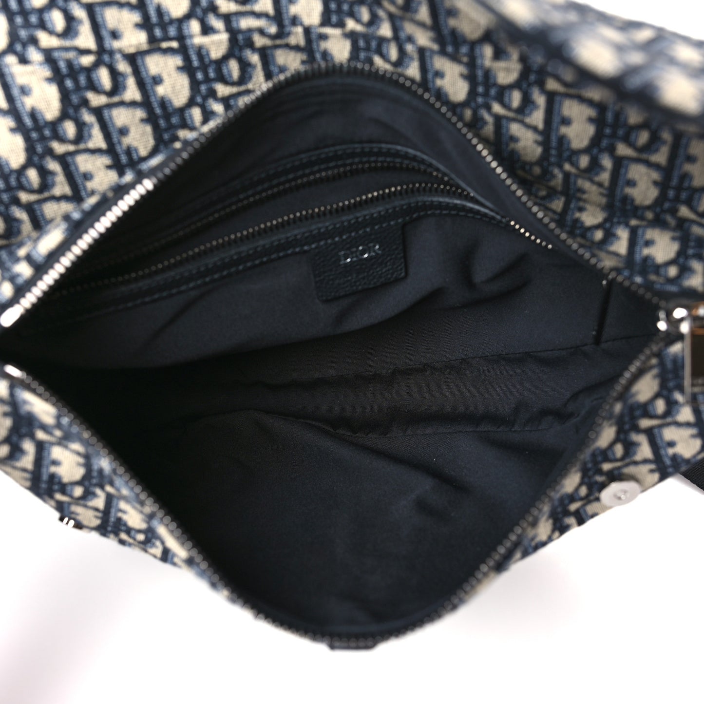 Oblique Mens Saddle Bag Blue
