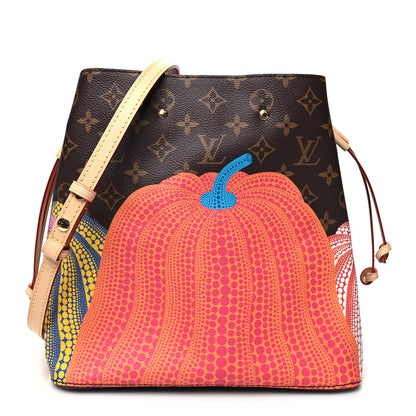 Louis Vuitton LV X YK Monogram Kusama Pumpkin Neonoe MM 1 of 12