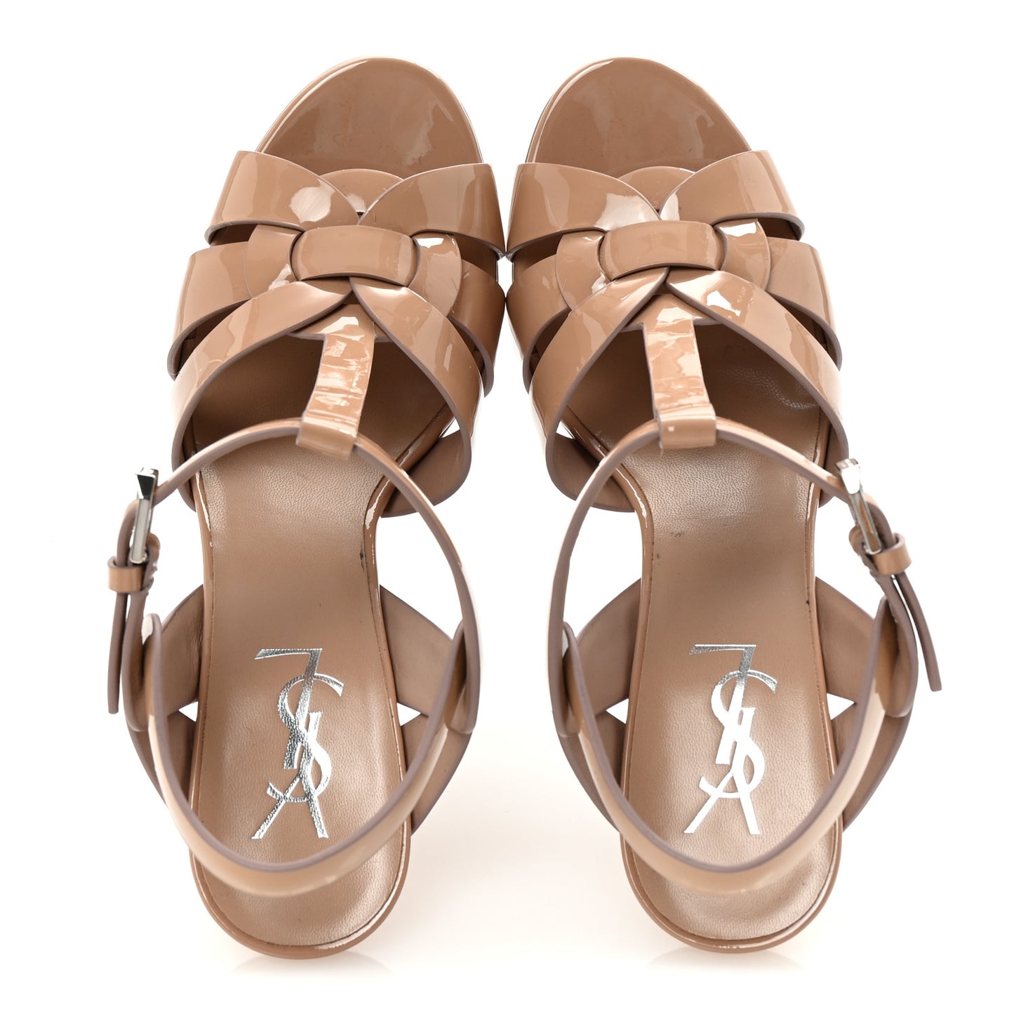 Patent Tribute 75 Platform Sandals 36 Nude