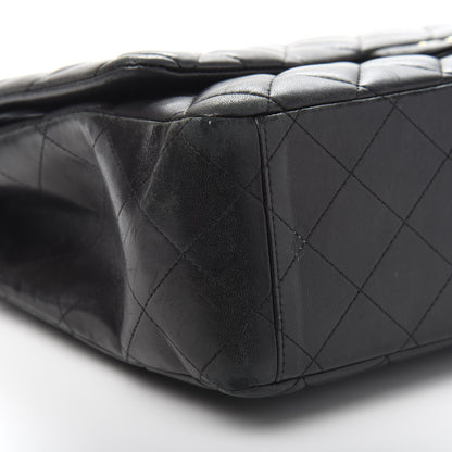 Chanel Lambskin Quilted Maxi Double Flap Black 14 of 20