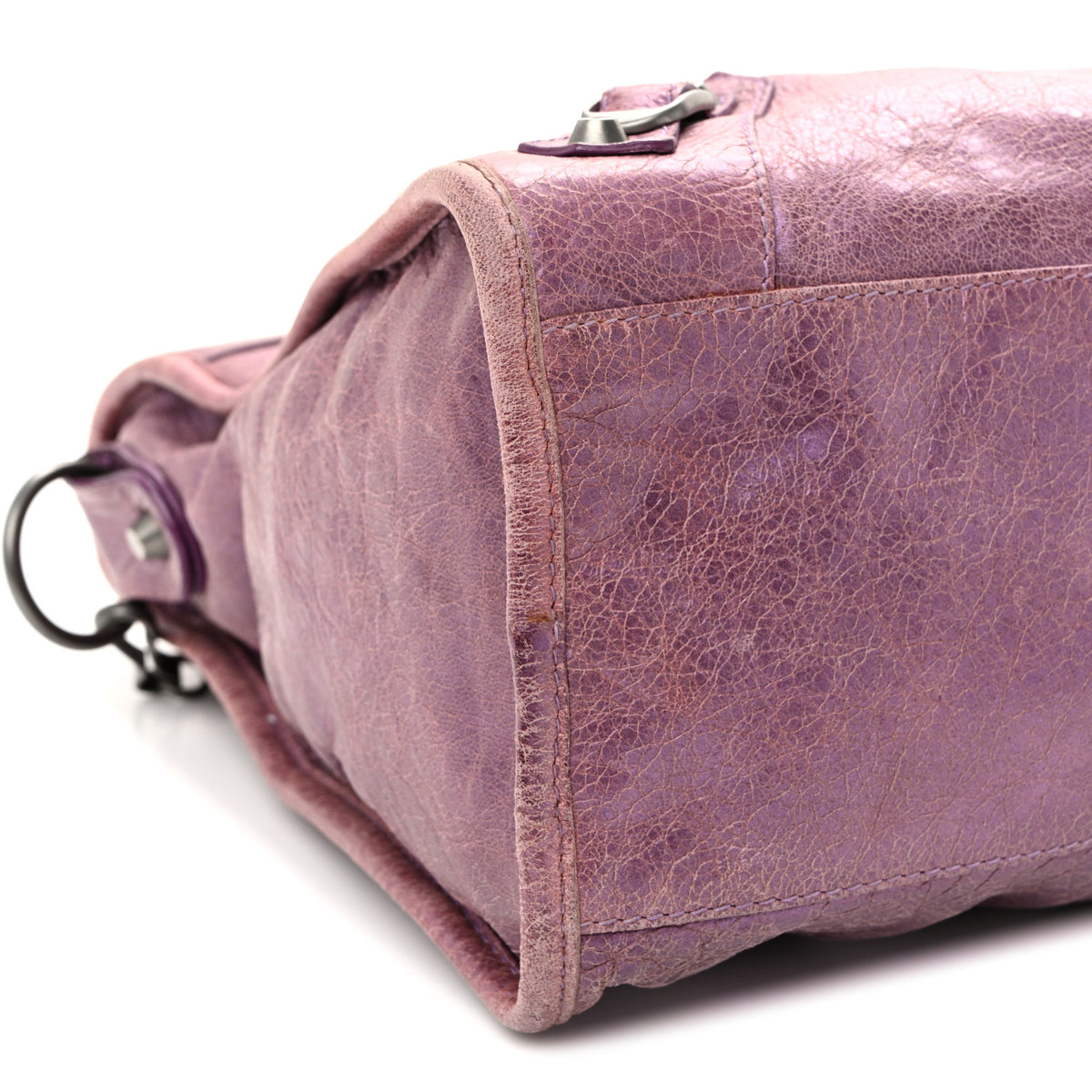 Balenciaga Agneau Classic Hardware City Metallic Purple 4 of 13