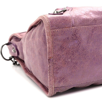 Balenciaga Agneau Classic Hardware City Metallic Purple 4 of 13