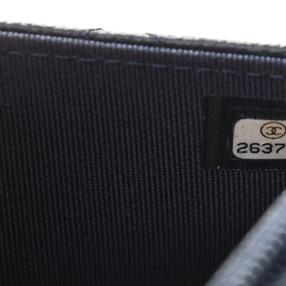 Chanel Caviar Quilted Wallet On Chain WOC Navy Blue 9 of 11