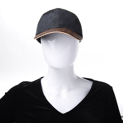 Louis Vuitton Polyester Silk Monogram LV Get Ready Cap L Black 2 of 8
