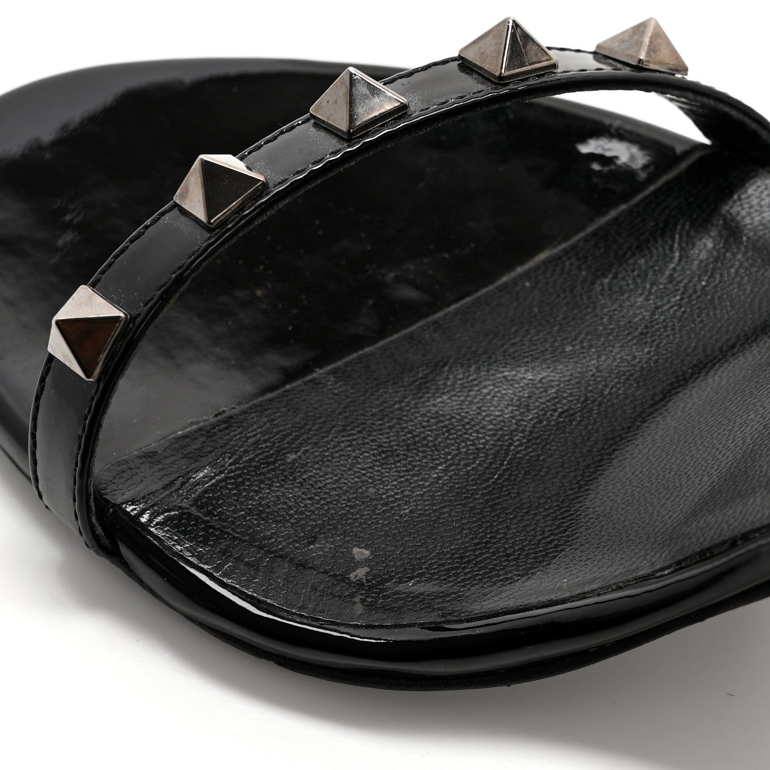 Valentino Garavani Nappa Rockstud Ankle Strap 100mm Sandals 37 Black 9 of 11