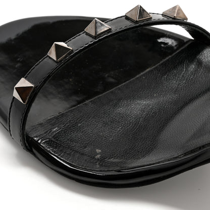 Valentino Garavani Nappa Rockstud Ankle Strap 100mm Sandals 37 Black 9 of 11