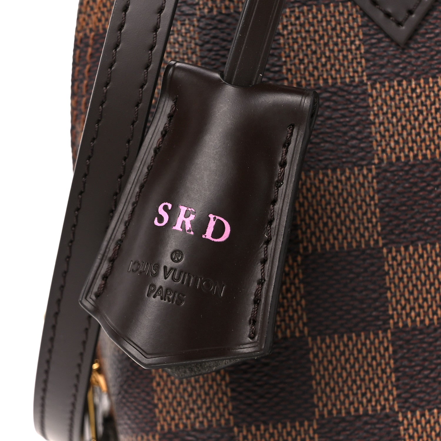 Louis Vuitton Damier Ebene Braided Alma BB 6 of 13