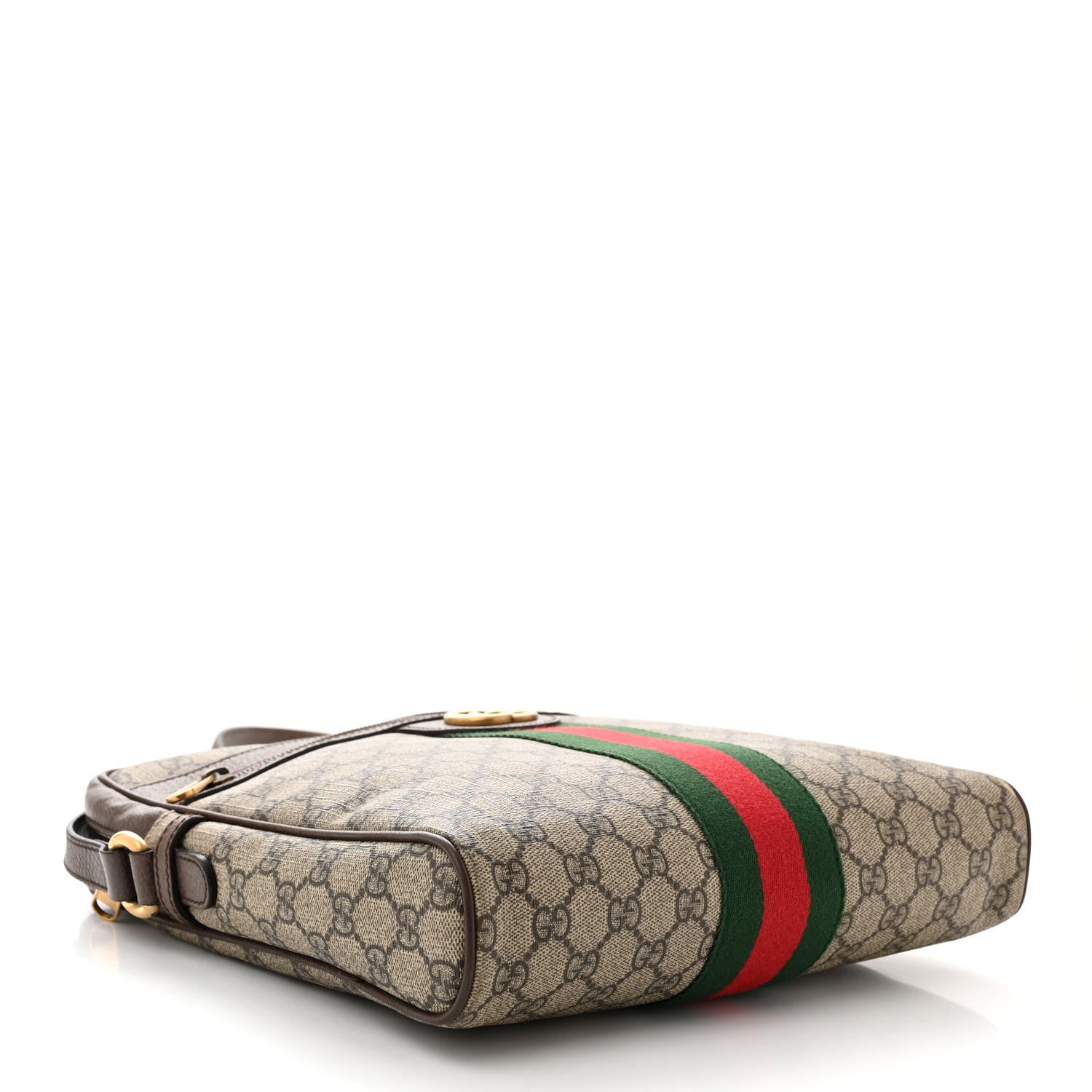 Gucci GG Supreme Monogram Web Medium Ophidia Messenger Bag Brown 4 of 14