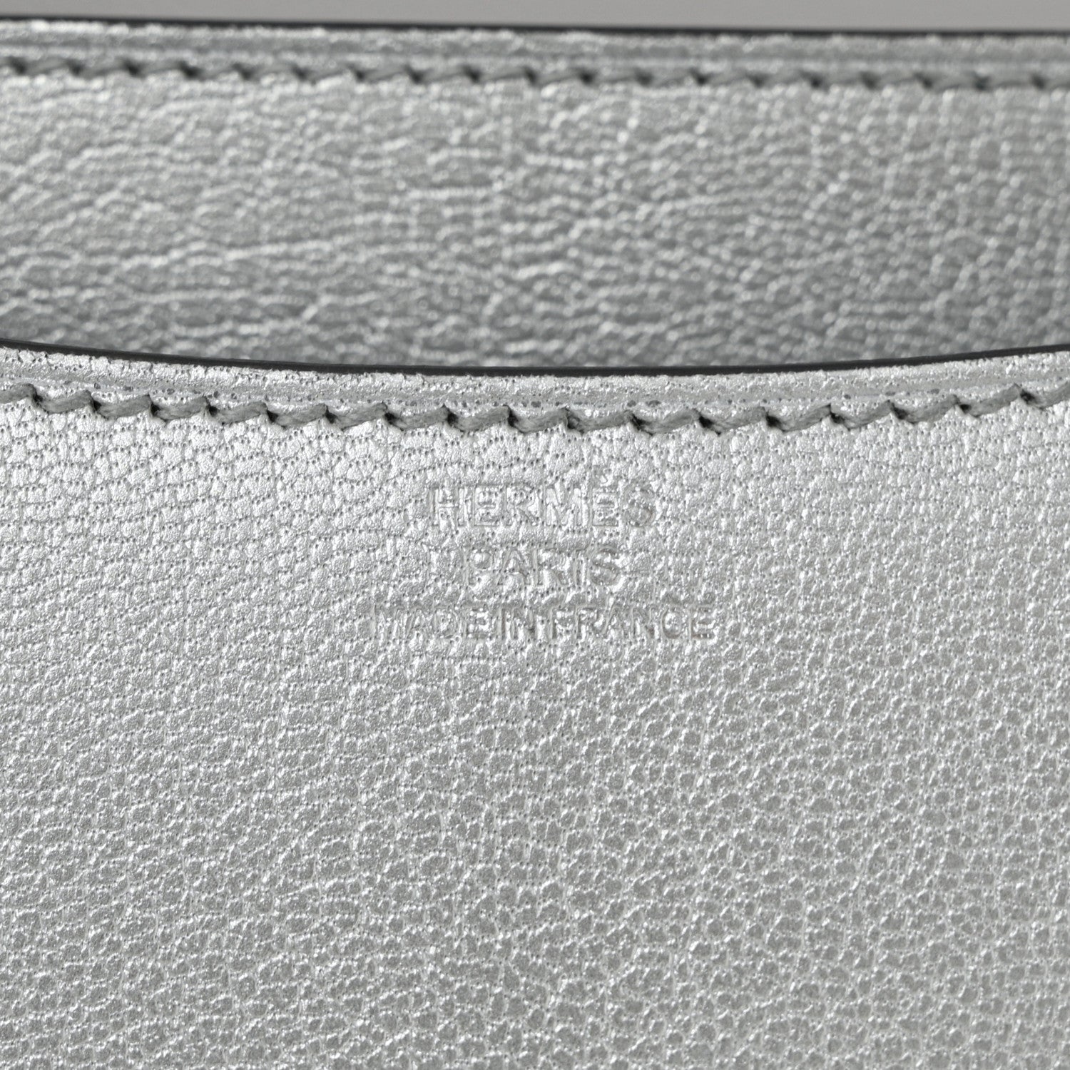 Hermes Metallic Chevre Chamkilight Constance 18 Argent 7 of 12