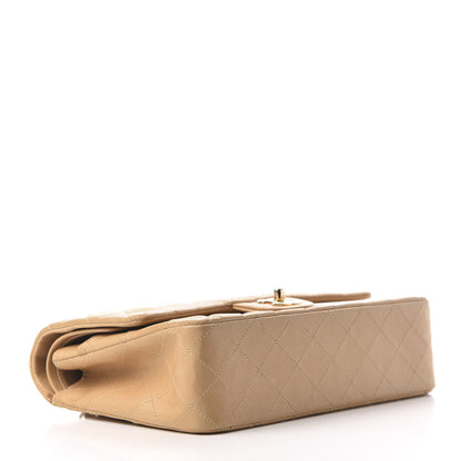 Chanel Lambskin Quilted Medium Double Flap Beige 4 of 9