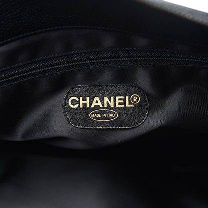 Chanel Caviar Large CC Shoulder Bag Black 5 of 10