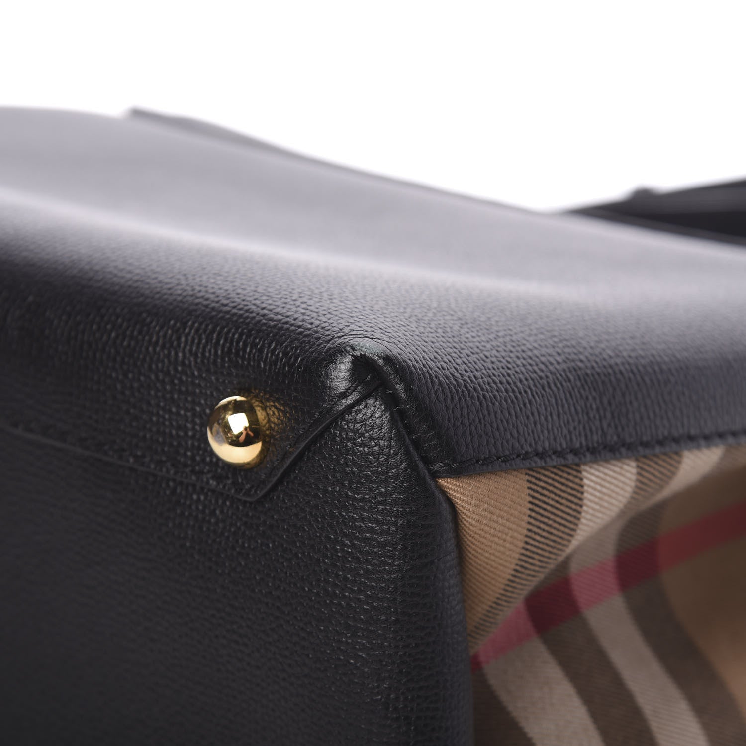 Burberry Derby Calfskin House Check Medium Camberley Black 15 of 15