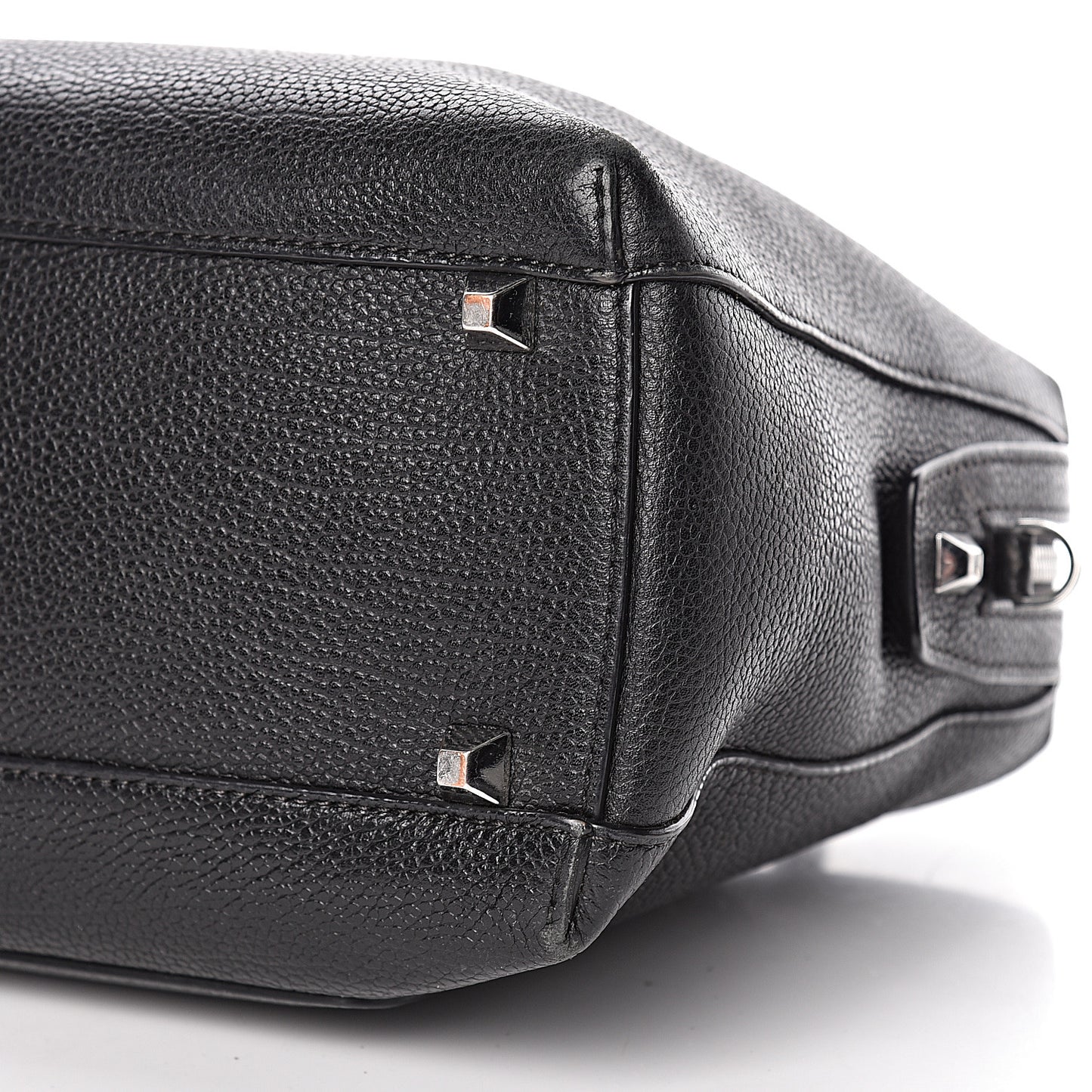 Grained Calfskin Medium Ella Boston Black