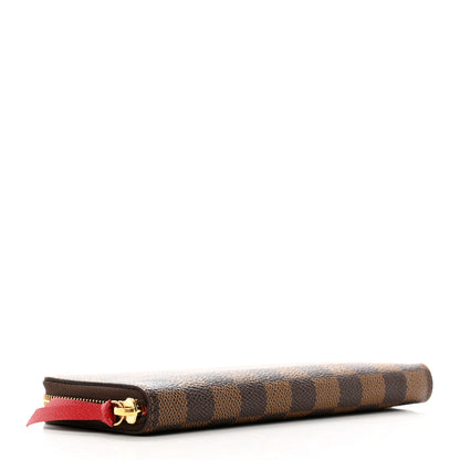 Louis Vuitton Damier Ebene Clemence Wallet Cherry 4 of 7