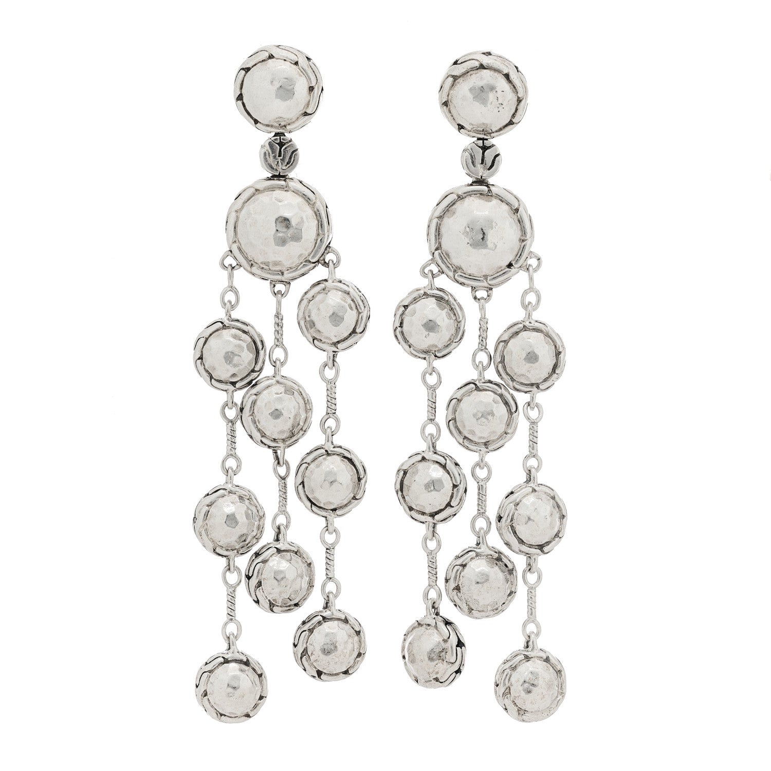 John Hardy Sterling Silver Palu Chandelier Earrings 1 of 4