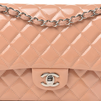 Chanel Patent Quilted Medium Double Flap Light Pink 8 of 18