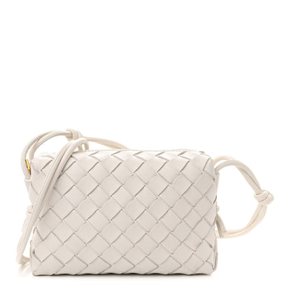 Bottega Veneta Nappa Intrecciato Mini Loop Camera Bag White 1 of 8