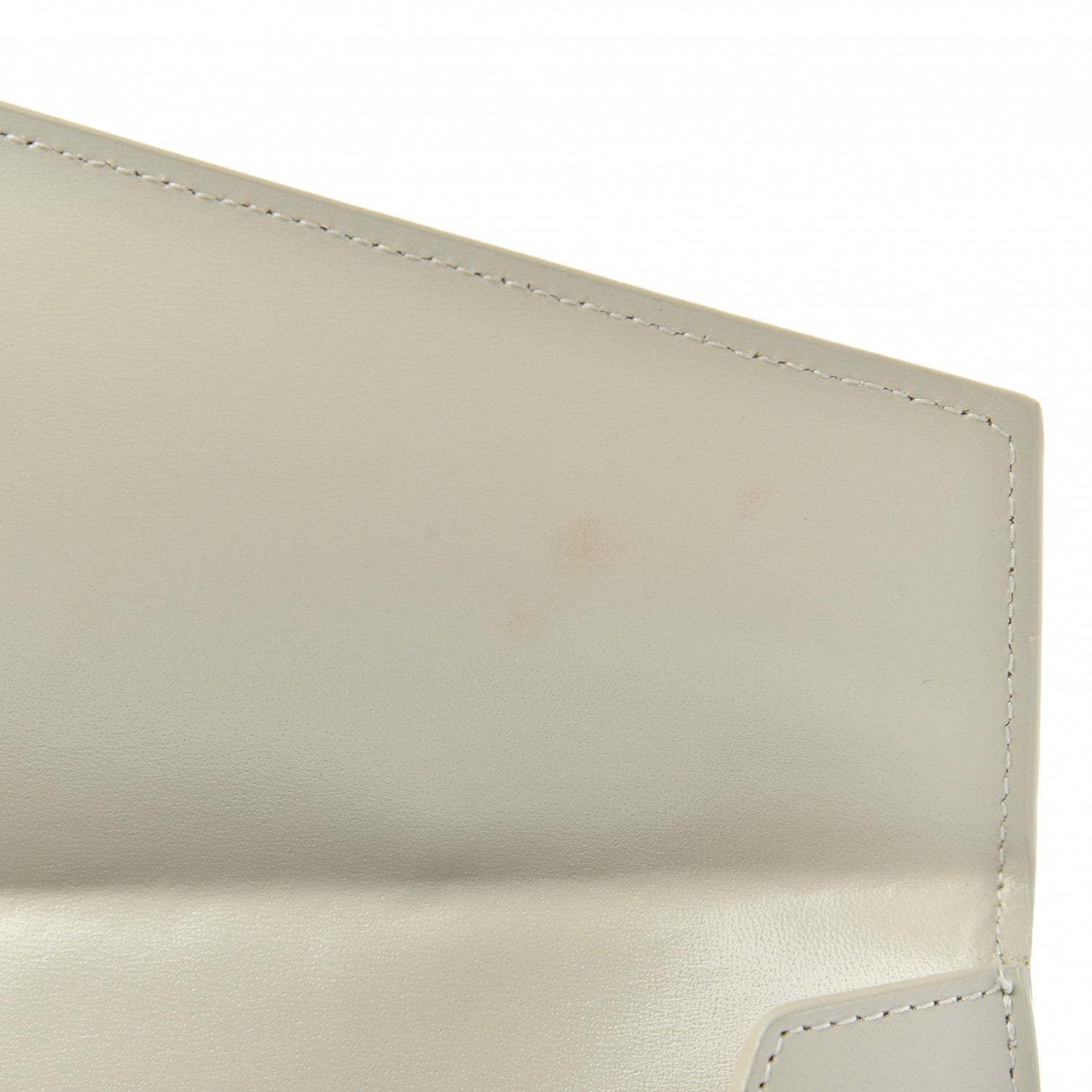 Saint Laurent Smooth Shiny Calfskin Uptown Pouch Crema Soft 7 of 9
