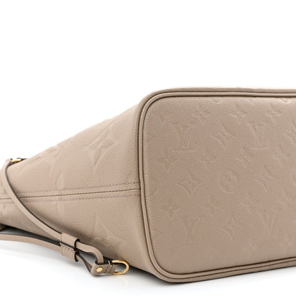Louis Vuitton Empreinte Monogram Giant Neverfull MM Tourterelle 10 of 11