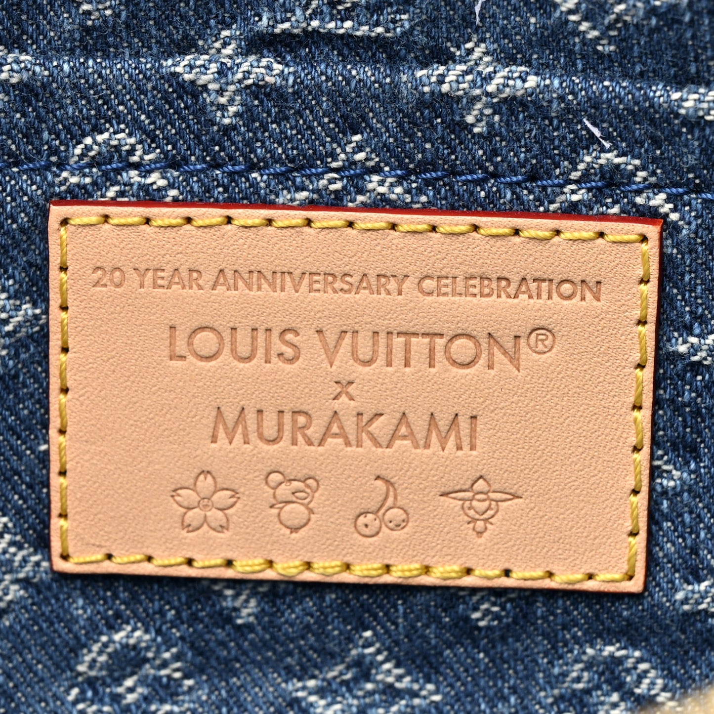 LV X TM Monogram Denim Cerises Pochette Accessories Blue