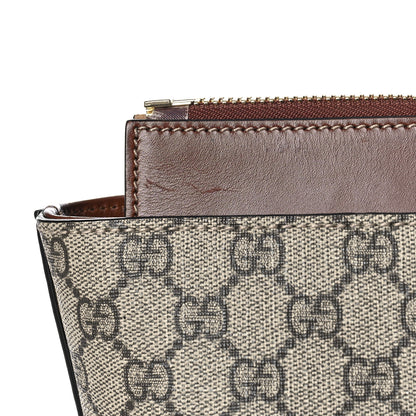 Gucci GG Supreme Monogram Medium Zippered Bucket Tote Beige Tuscany 12 of 13