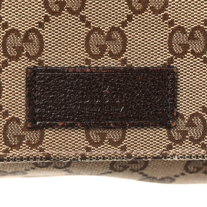 Gucci Monogram Small Flap Messenger Bag Beige Dark Brown 20 of 21