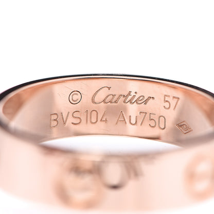Cartier 18K Pink Gold 5.5mm LOVE Ring 57 8 3 of 3