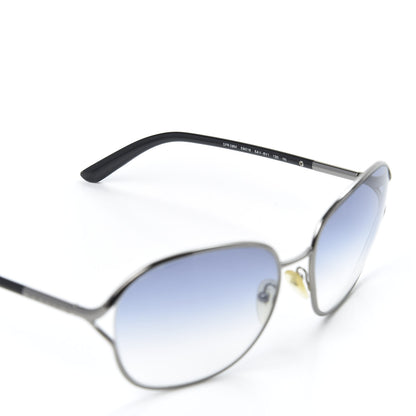 Prada Metal Sunglasses SPR 58M Black Silver 6 of 8