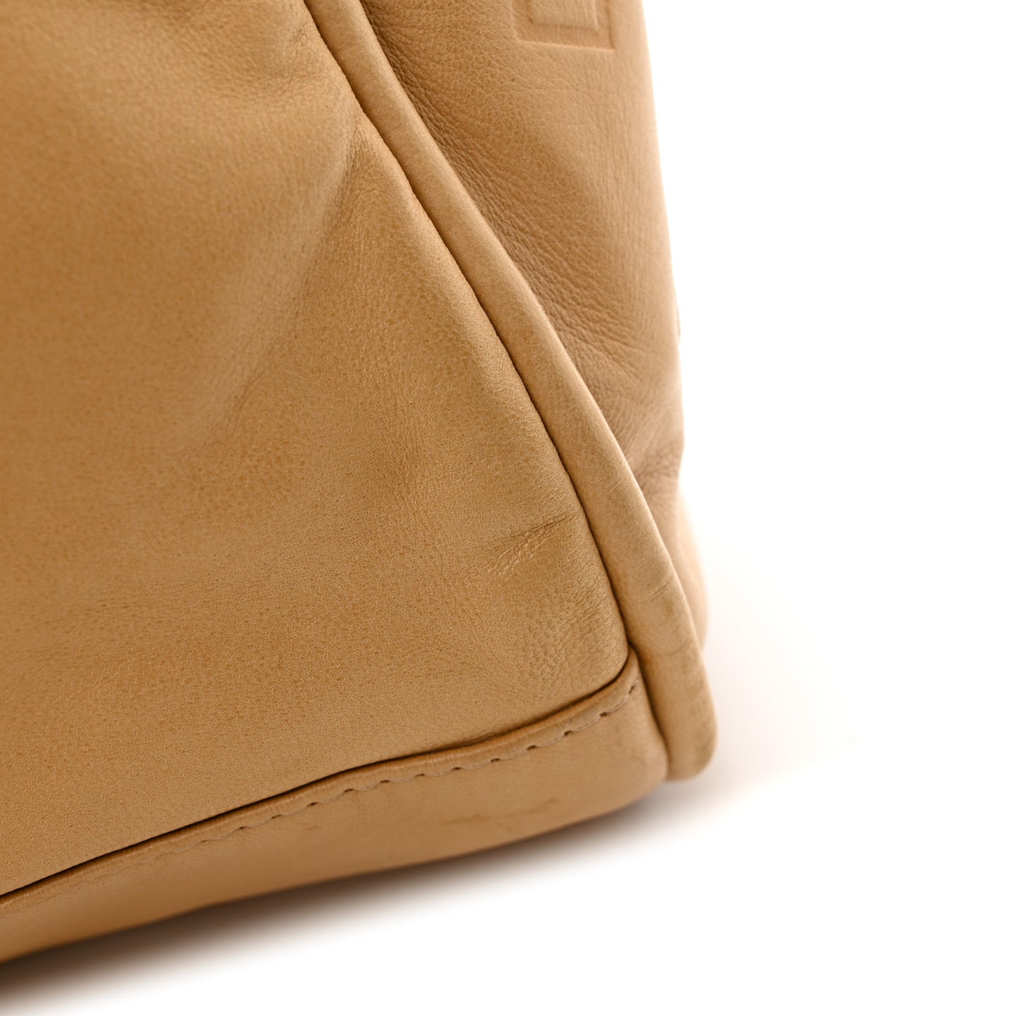 Lambskin Large Ultimate Soft Tote Beige