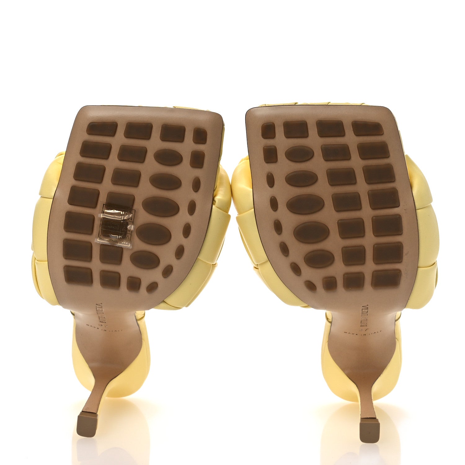 Bottega Veneta Nappa Maxi Intrecciato Lido 90mm Mule Sandals 37 Lemonade 7 of 9