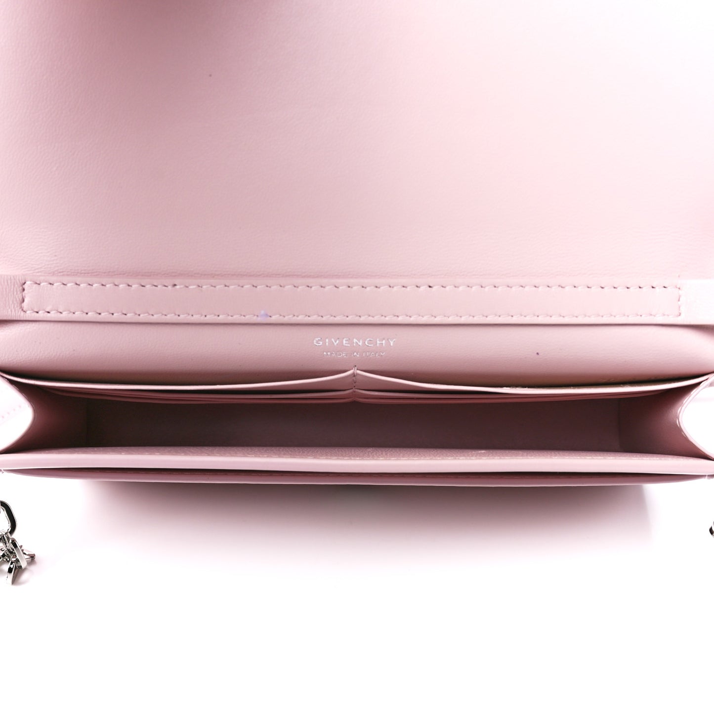 Box Calfskin 4G Wallet on Chain Pale Pink