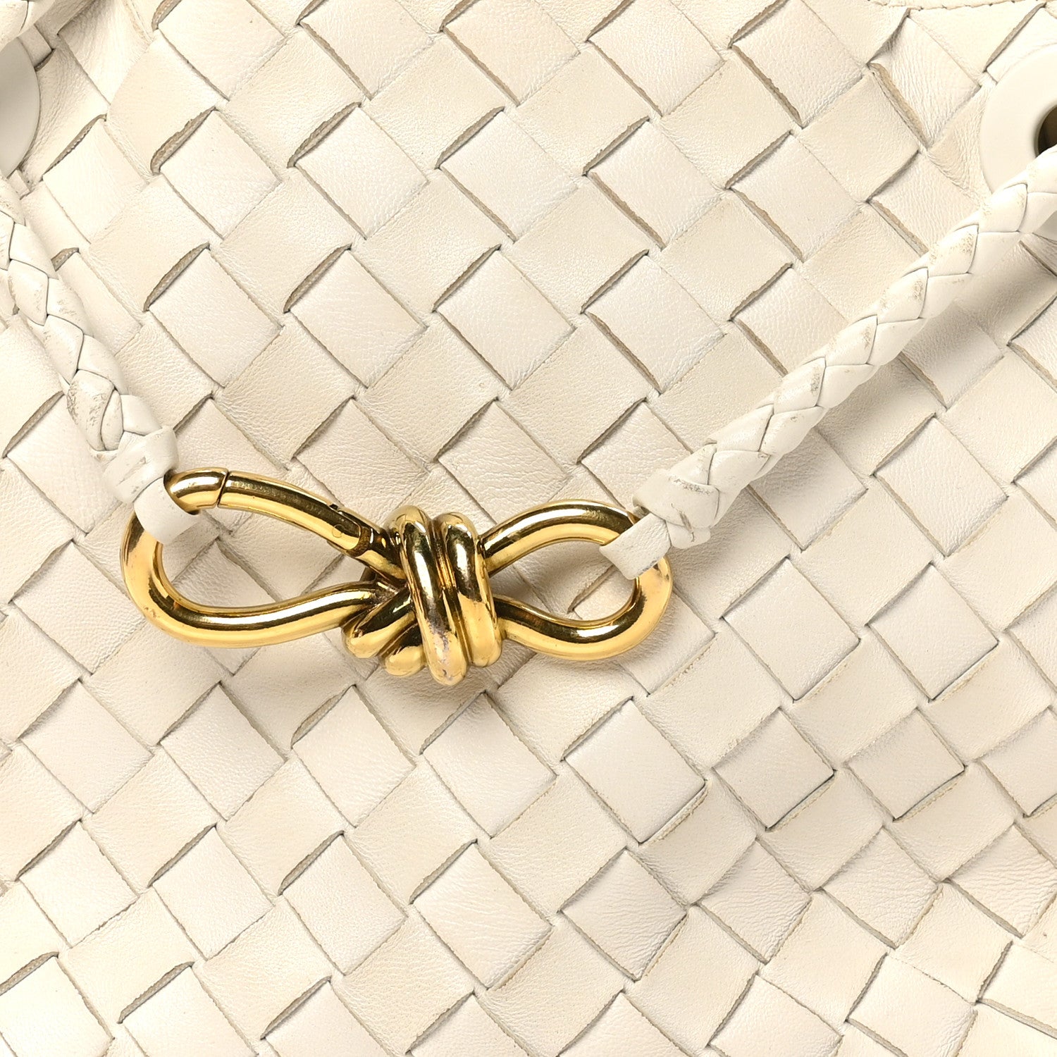 Bottega Veneta Nappa Intrecciato Small Andiamo Shoulder Bag White 7 of 9