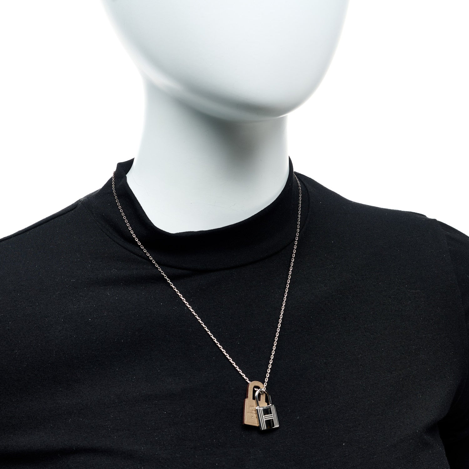 Hermes Swift O'Kelly Pendant Necklace Etoupe 7 of 7
