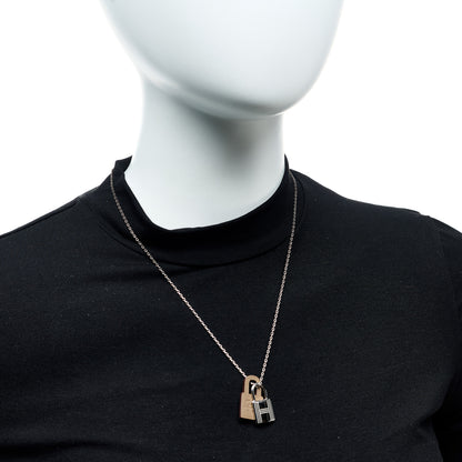Hermes Swift O'Kelly Pendant Necklace Etoupe 7 of 7