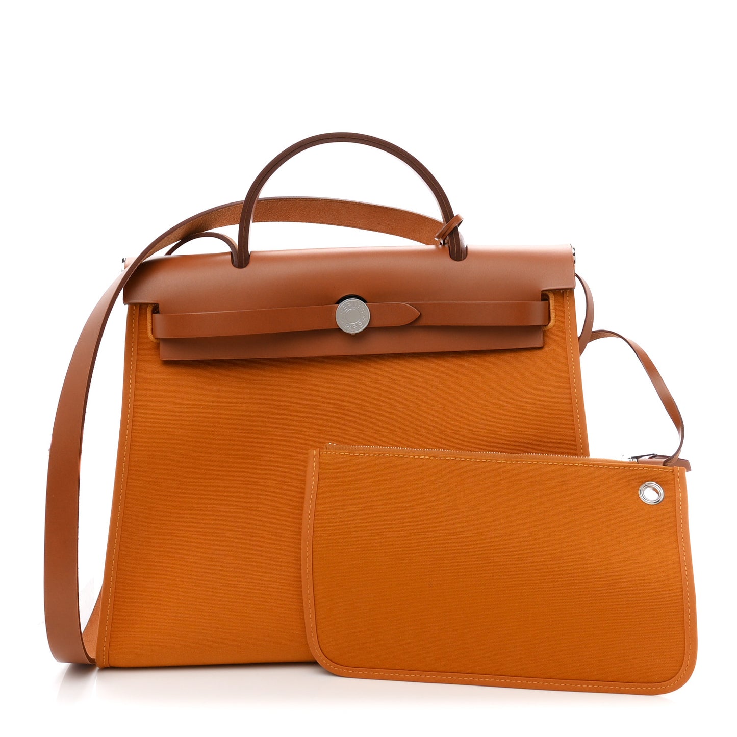 Toile Vache Hunter Herbag Zip 31 PM Jaune Ambre Natural
